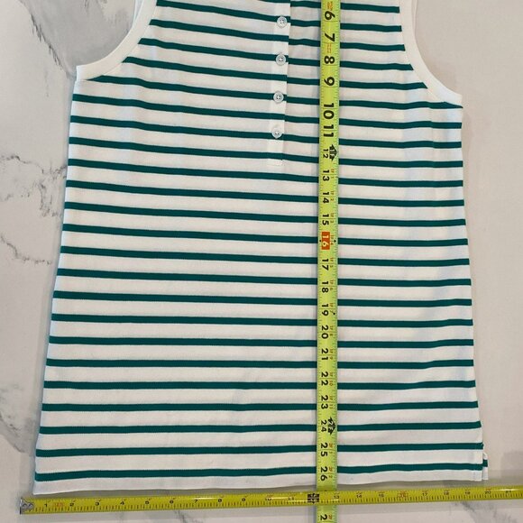 Lands End, Sleeveless Top, Collared, 5-buttons, Classic, Size S - Picture 5 of 6